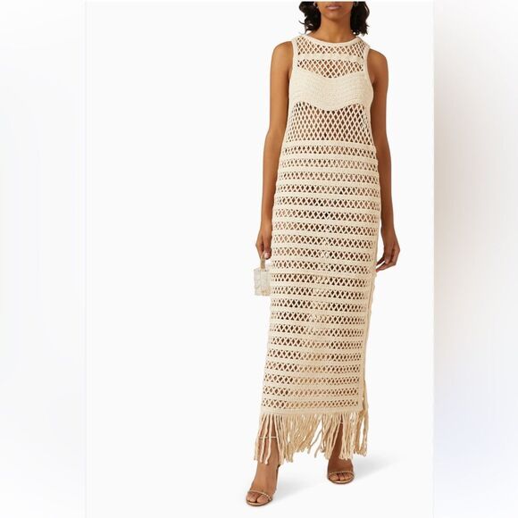 Bronx and Banco Amari Crochet Maxi Dress Runway S/S 2023 - Picture 2 of 6